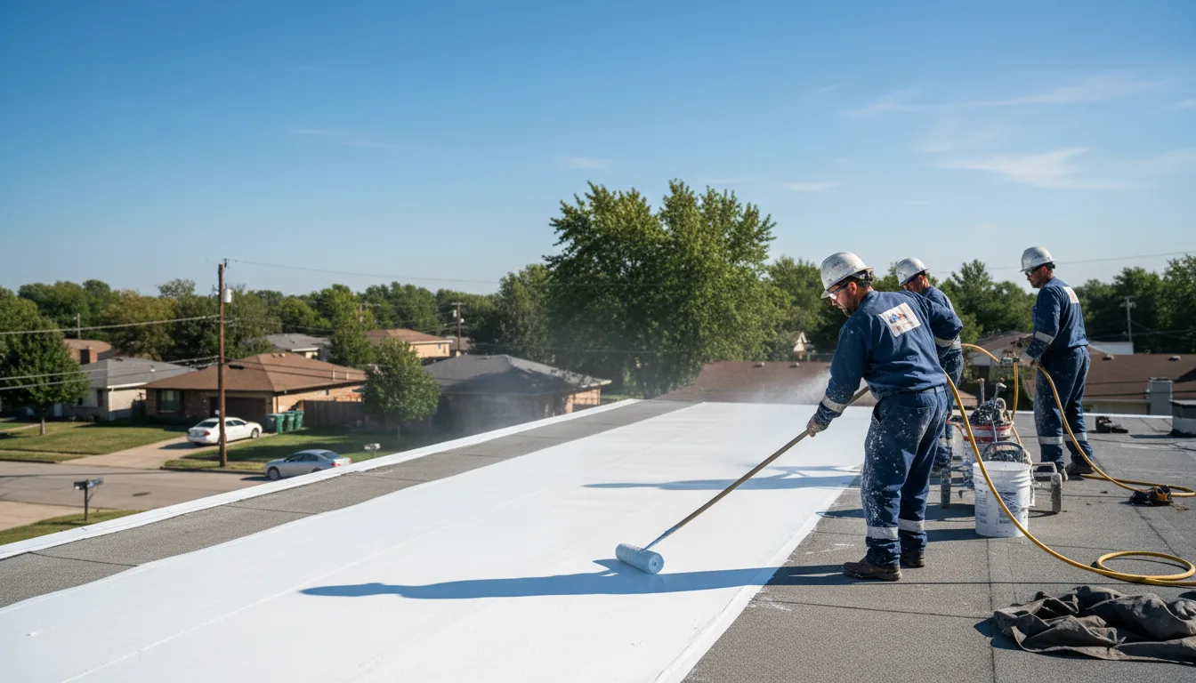 Commercial roof coating in East Galesburg, IL near me